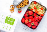 Stainless Steel Lunch Box, 2 Compartment Leak Proof, 50 Oz with Removable Divider from ecozoi
