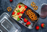 Stainless Steel Lunch Box, 2 Compartment Leak Proof, 50 Oz with Removable Divider from ecozoi