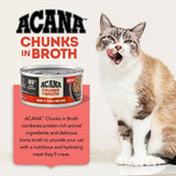 Acana Grain Free Chunks in Broth Beef & Tuna Wet Cat Food (3oz) from The Family Pet