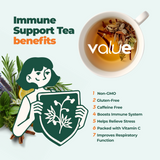 Immune System Support Herbal Tea, 60 Bags from Aprika Life