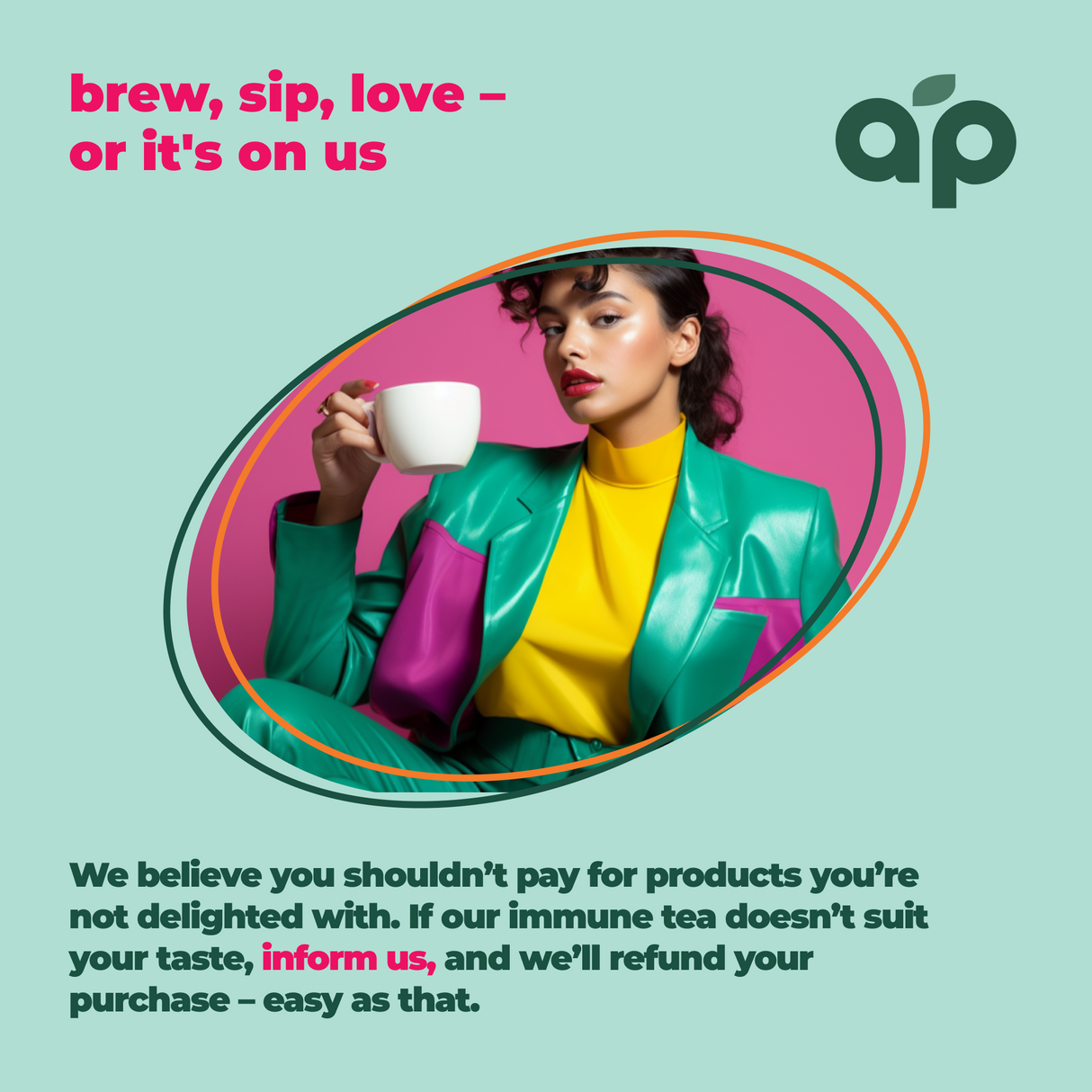 Immune System Support Herbal Tea, 60 Bags from Aprika Life