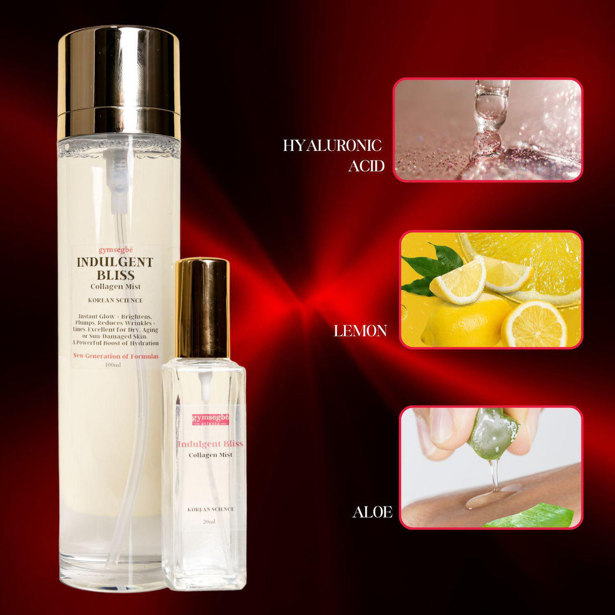 Indulgent Bliss Collagen Facial Mist from gymsegbë