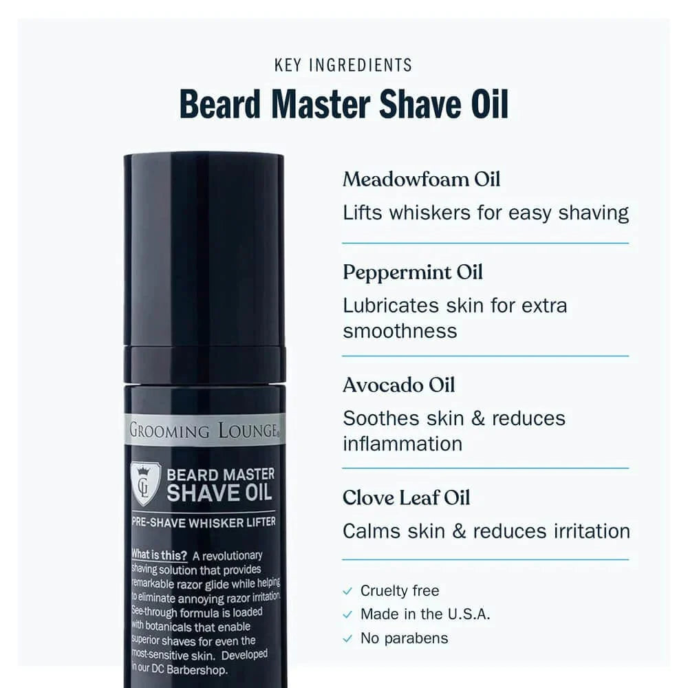 Grooming Lounge Beard Master Shave Oil 3 Pack (Save $10) from Grooming Lounge