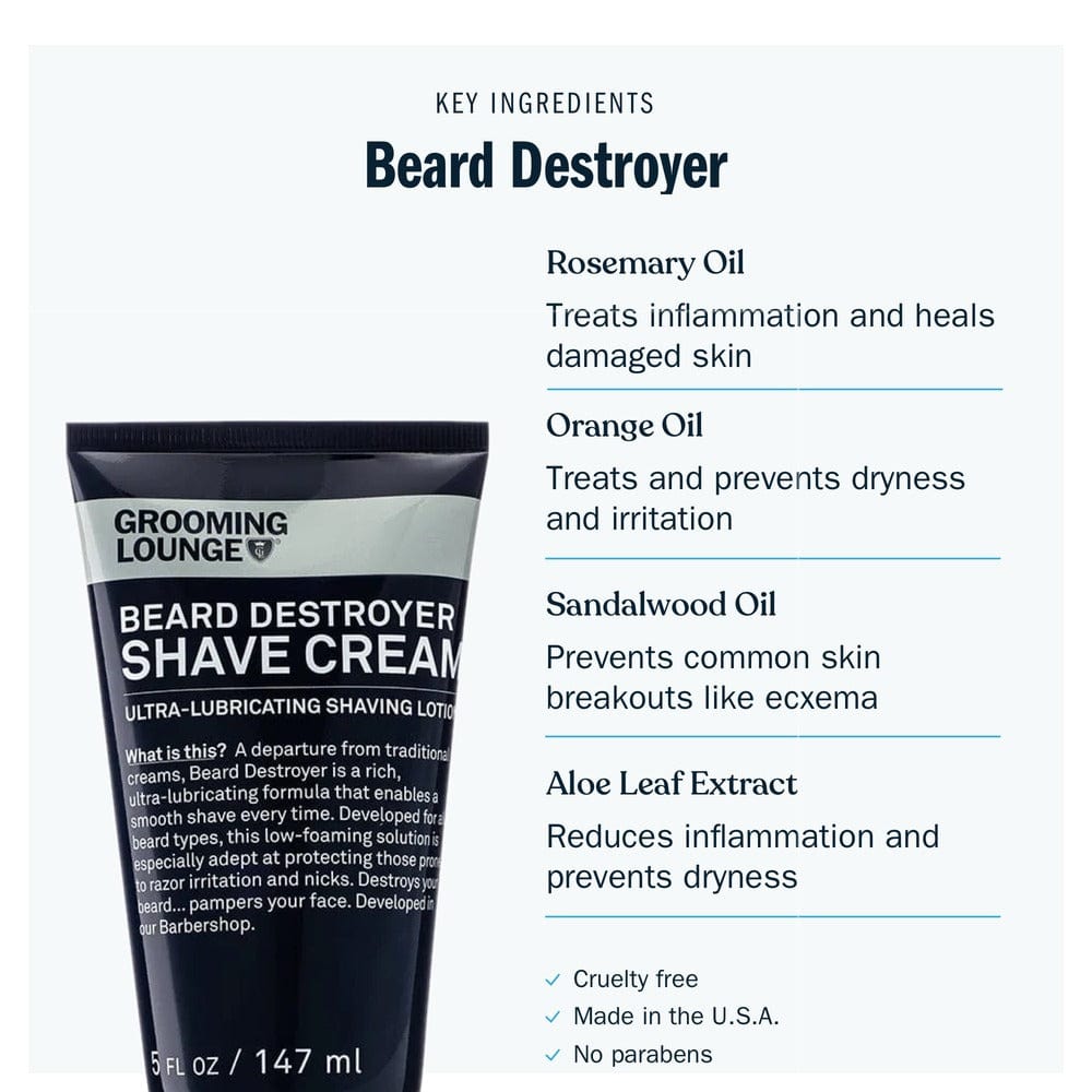 Grooming Lounge Beard Destroyer Shave Cream from Grooming Lounge