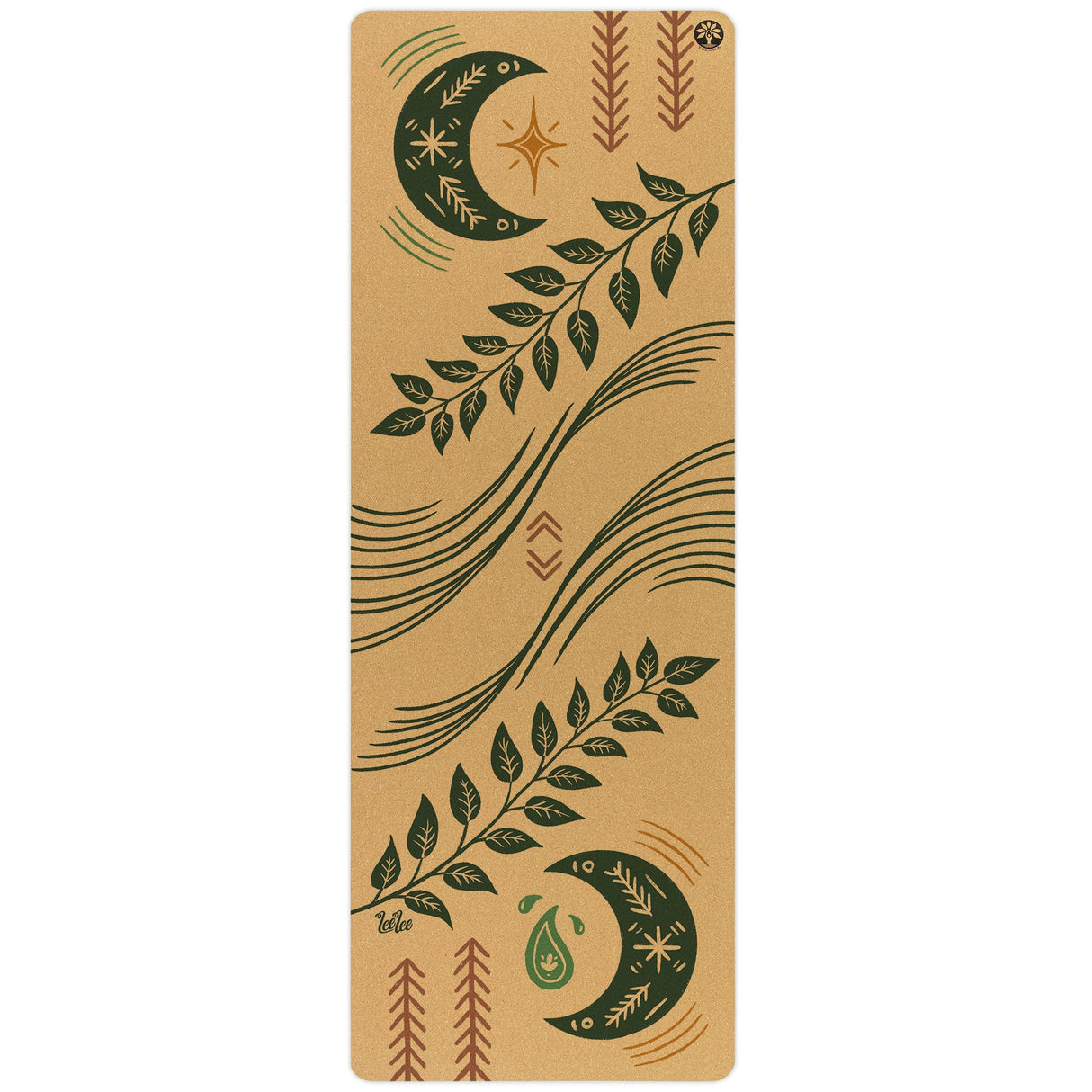 Inhale Exhale Aura Cork Yoga Mat from Yoloha Yoga