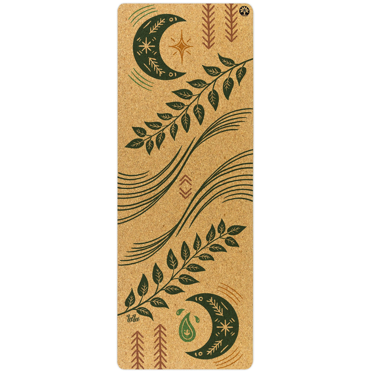 Inhale Exhale Original Cork Yoga Mat from Yoloha Yoga