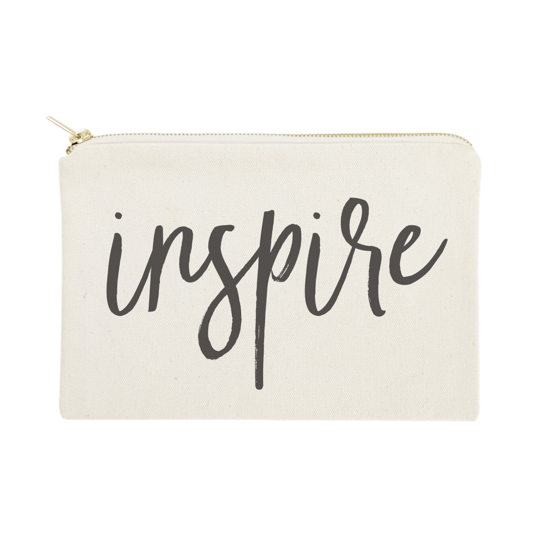 Inspire Cotton Canvas Cosmetic Bag from The Cotton & Canvas Co.