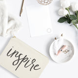 Inspire Cotton Canvas Cosmetic Bag from The Cotton & Canvas Co.