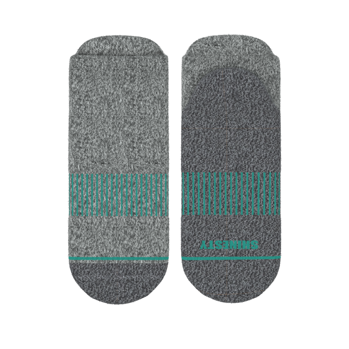 The Intramural Champ | Gray Stay Weird Heel Hammock™ Ankle Socks from Shinesty