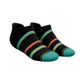 The Island Time | Black Tropical Heel Hammock™ Ankle Socks from Shinesty