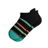 The Island Time | Black Tropical Heel Hammock™ Ankle Socks from Shinesty