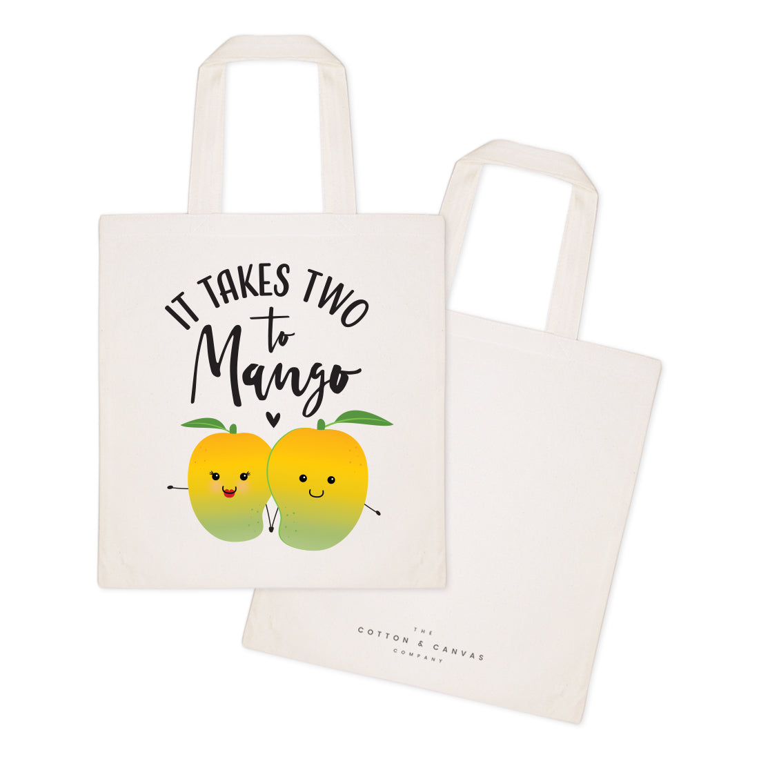 It Takes Two to Mango Cotton Canvas Tote Bag from The Cotton & Canvas Co.