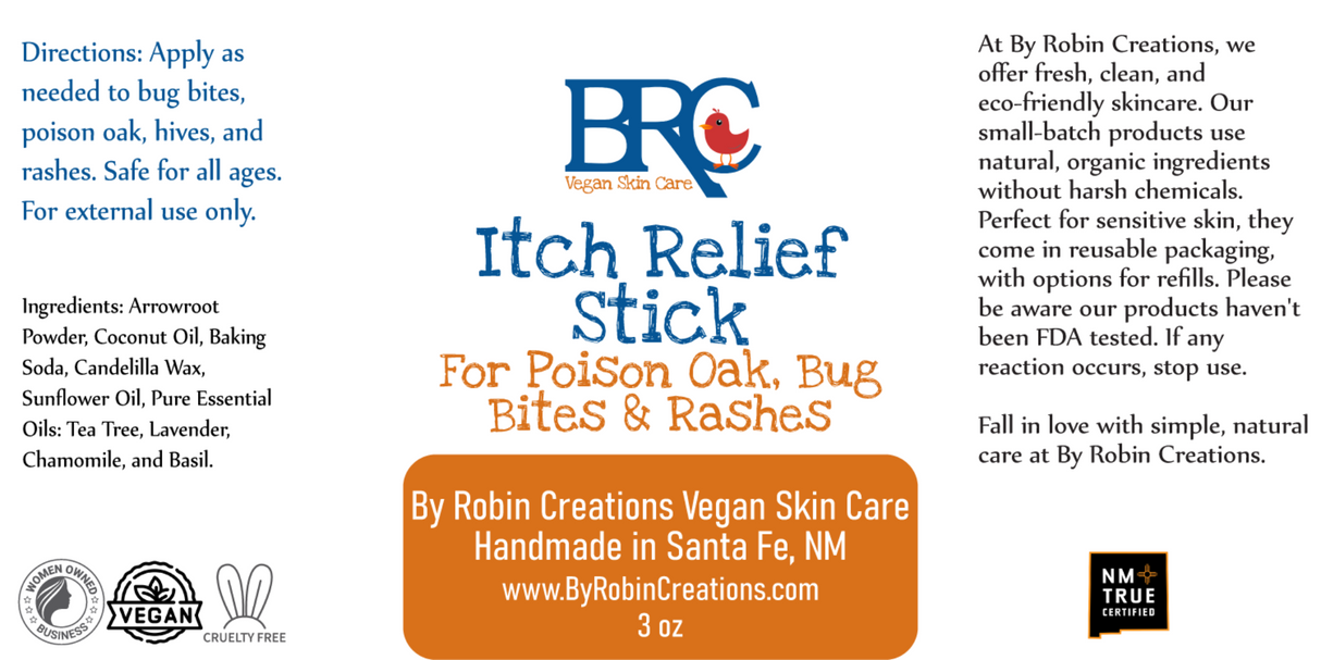 Bug Bite & Rash Itch Relief Stick from By Robin Creations