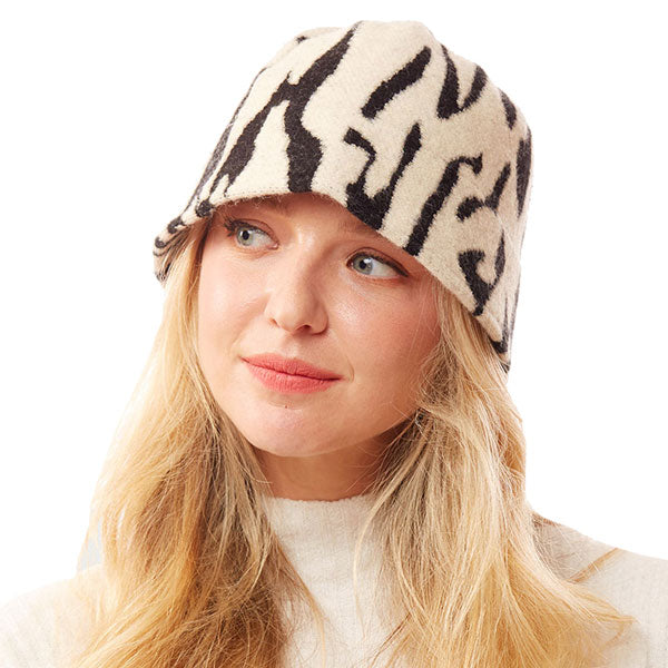 Animal Patterned Soft Fabric Bucket Hat from Madeline Love