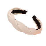 Braided Solid Faux Leather Headband from Madeline Love