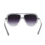 Ivy Luxe - Clear Black Tangle-Free Round Aviator Sunglasses from TopFoxx