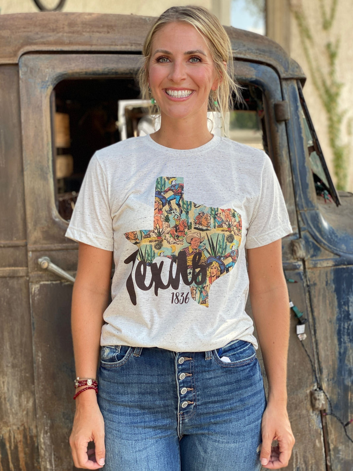 2529 Cowboy Texas 1836 Tee from J.Forks Designs