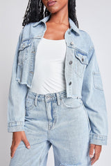 Women's Cropped Denim Jacket from YMI JEANS