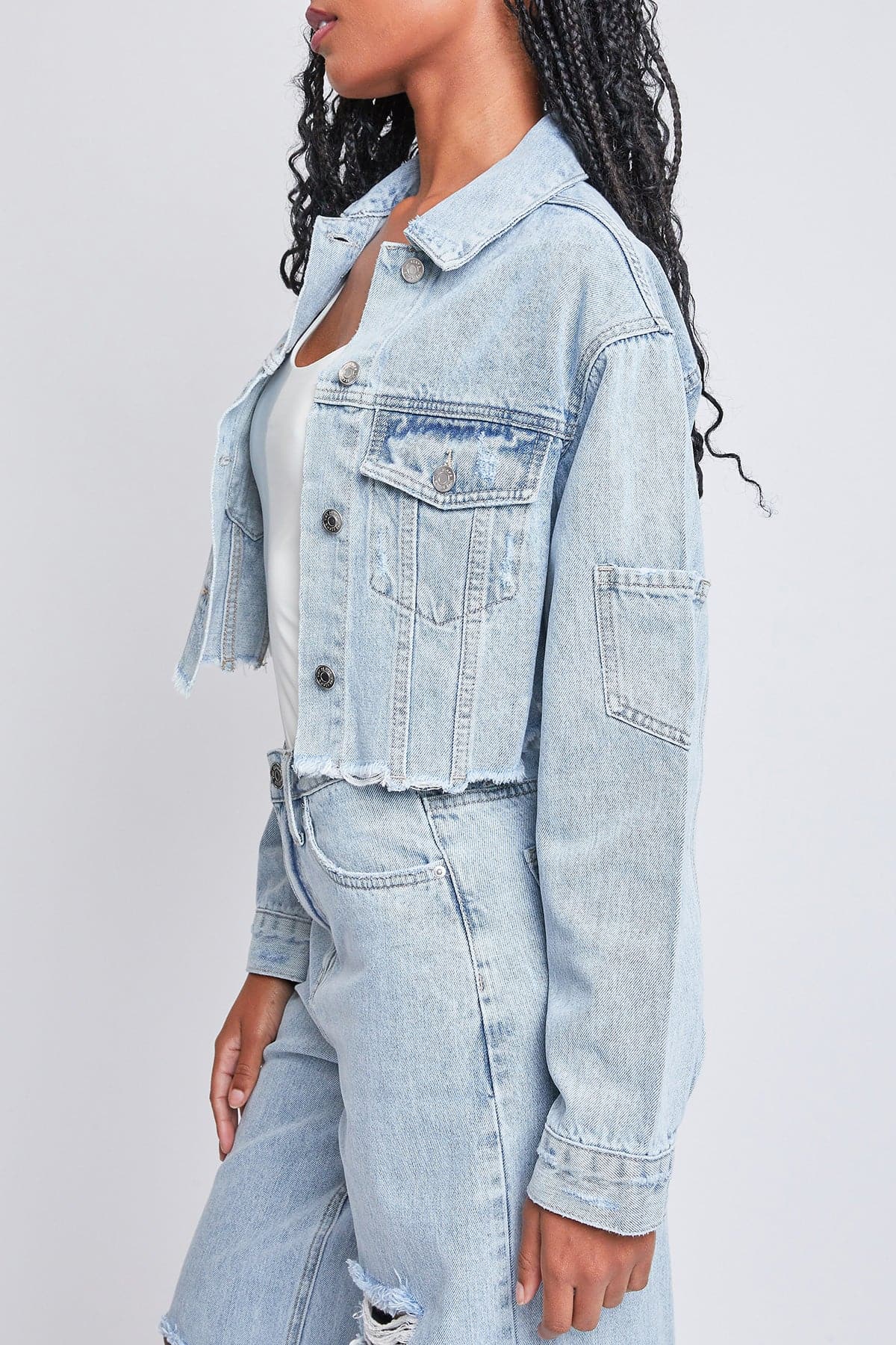 Women's Cropped Denim Jacket from YMI JEANS