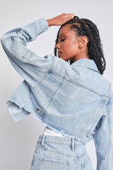 Women's Cropped Denim Jacket from YMI JEANS