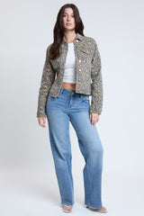 Women's Bull Denim Mid Length Jacket from YMI JEANS