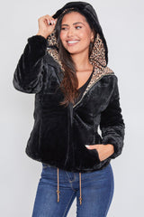 Women's Winter Faux Fur Reversible Jacket from YMI JEANS