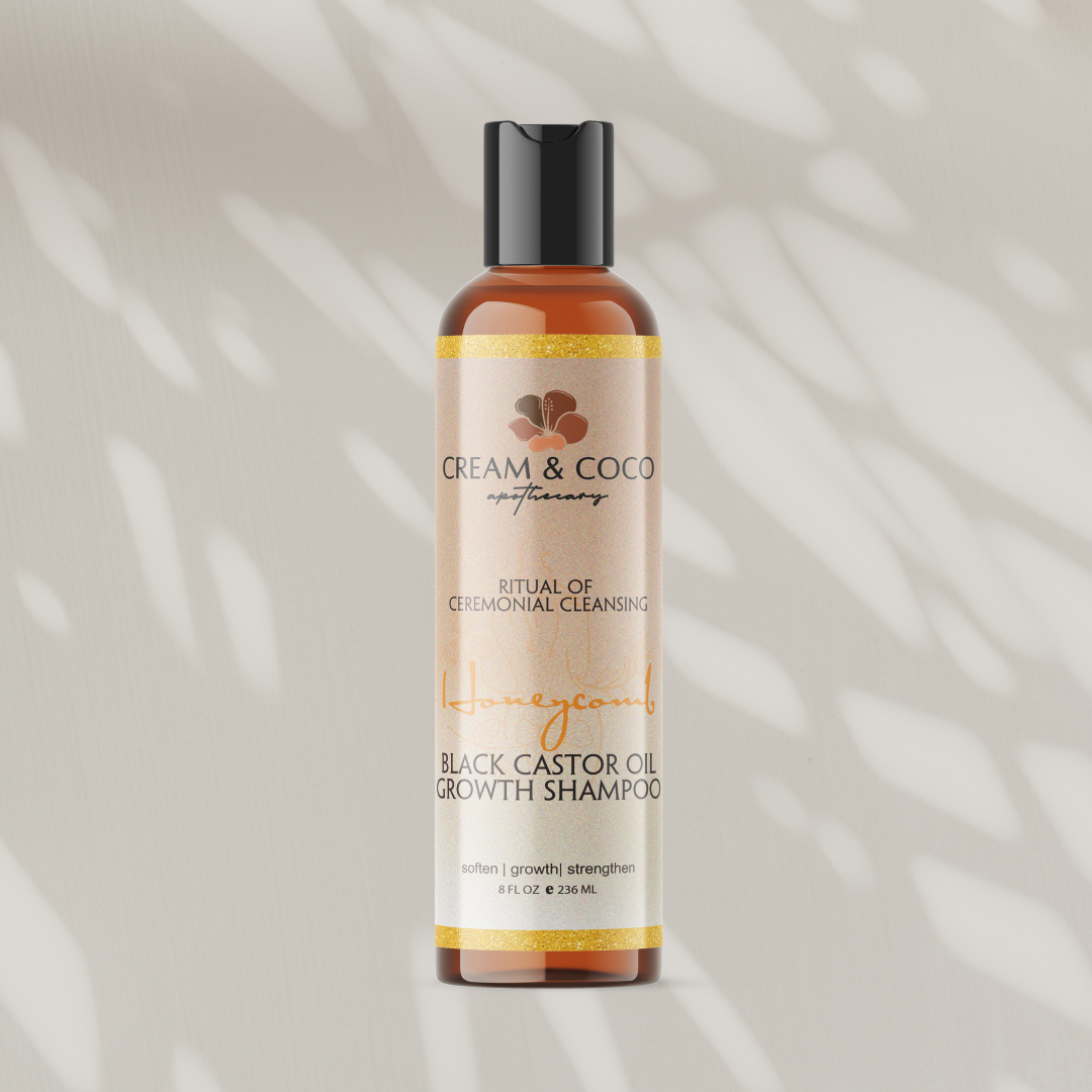 Honeycomb Black Castor Oil Growth Shampoo from Cream & Coco Skincare