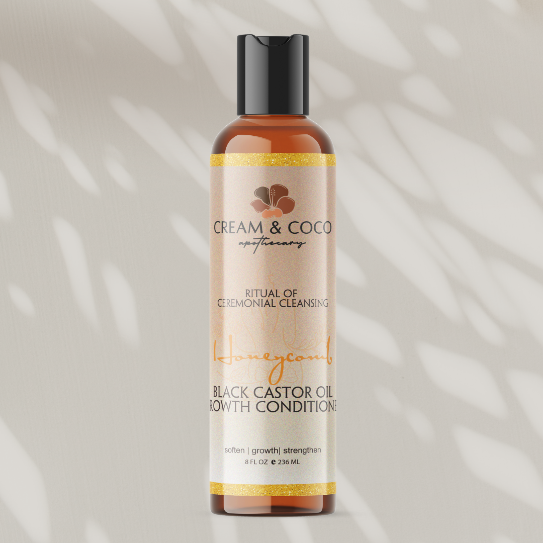 Honeycomb Black Castor Oil Growth Conditioner from Cream & Coco Skincare