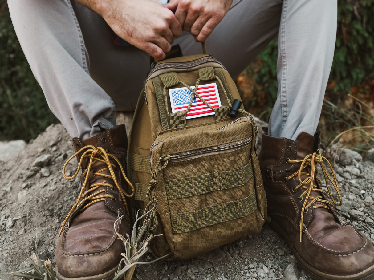 Tactical USA Flag Patch with Detachable Backing from Jupiter Gear