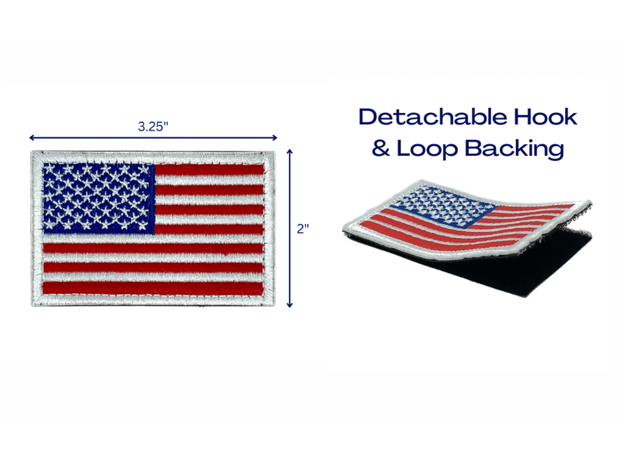 Tactical USA Flag Patch with Detachable Backing from Jupiter Gear