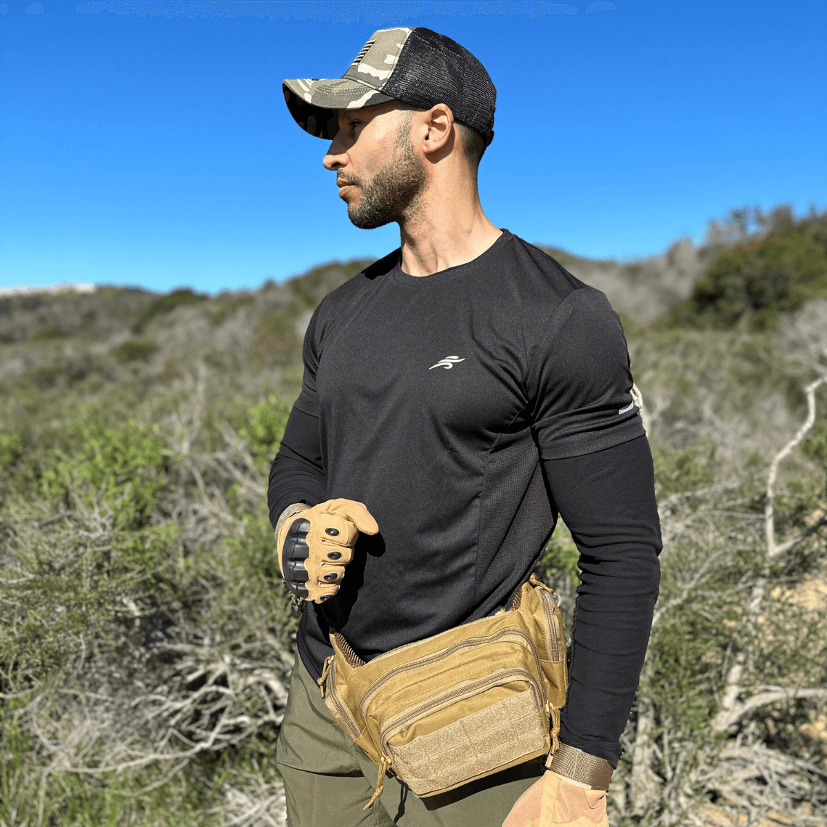 American Flag Trucker Hat with Adjustable Strap from Jupiter Gear