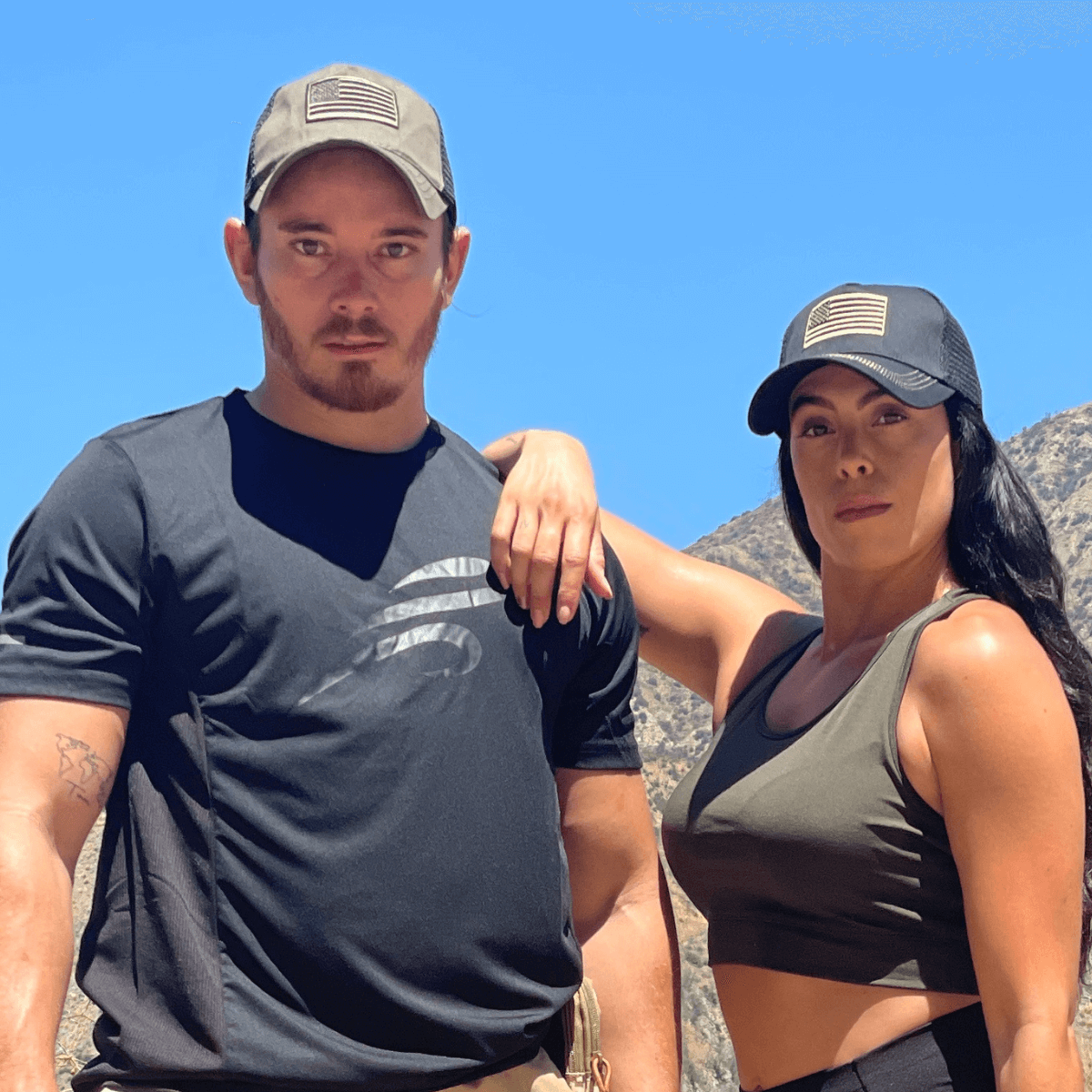 American Flag Trucker Hat with Adjustable Strap from Jupiter Gear