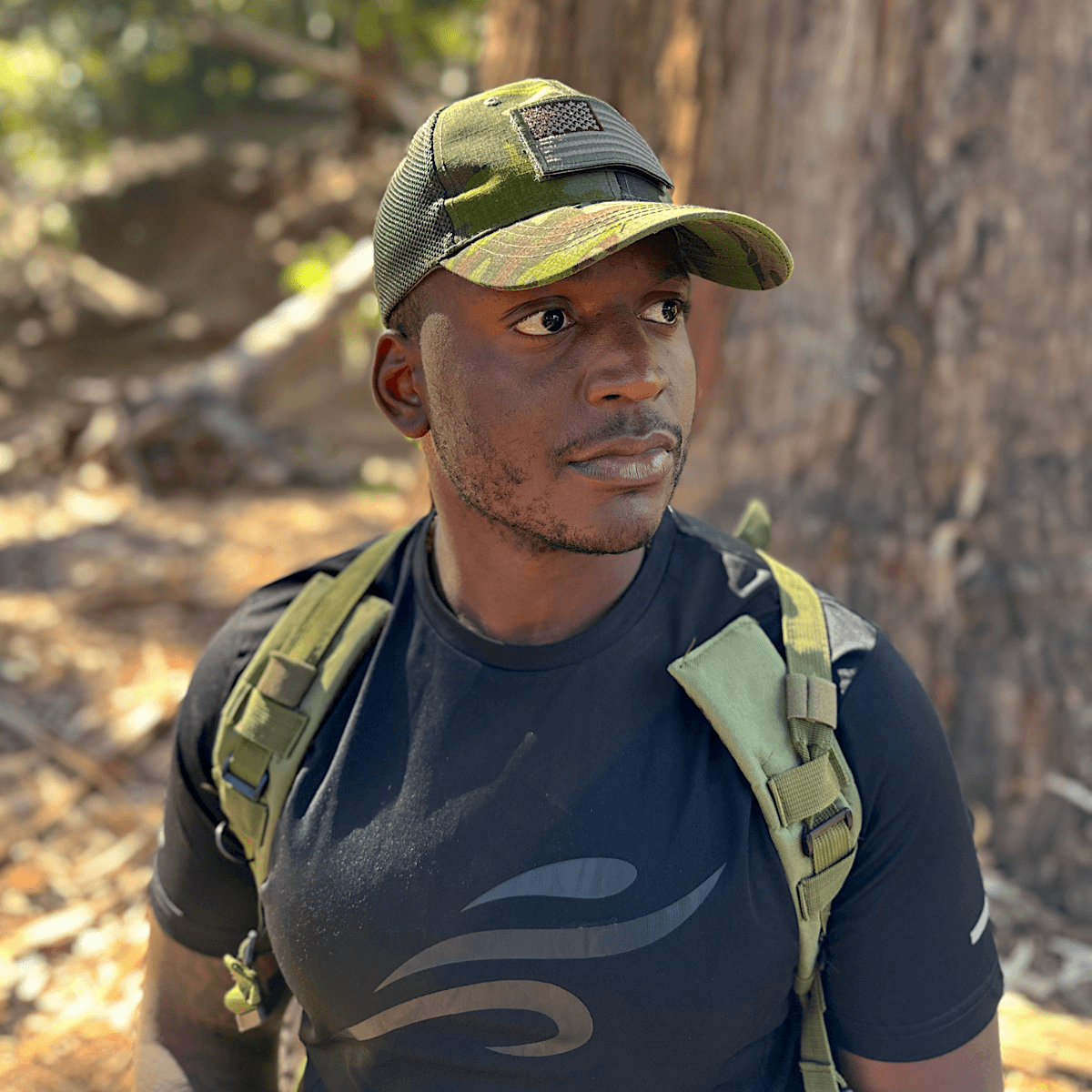 Tactical-Style Patch Hat with Adjustable Strap from Jupiter Gear