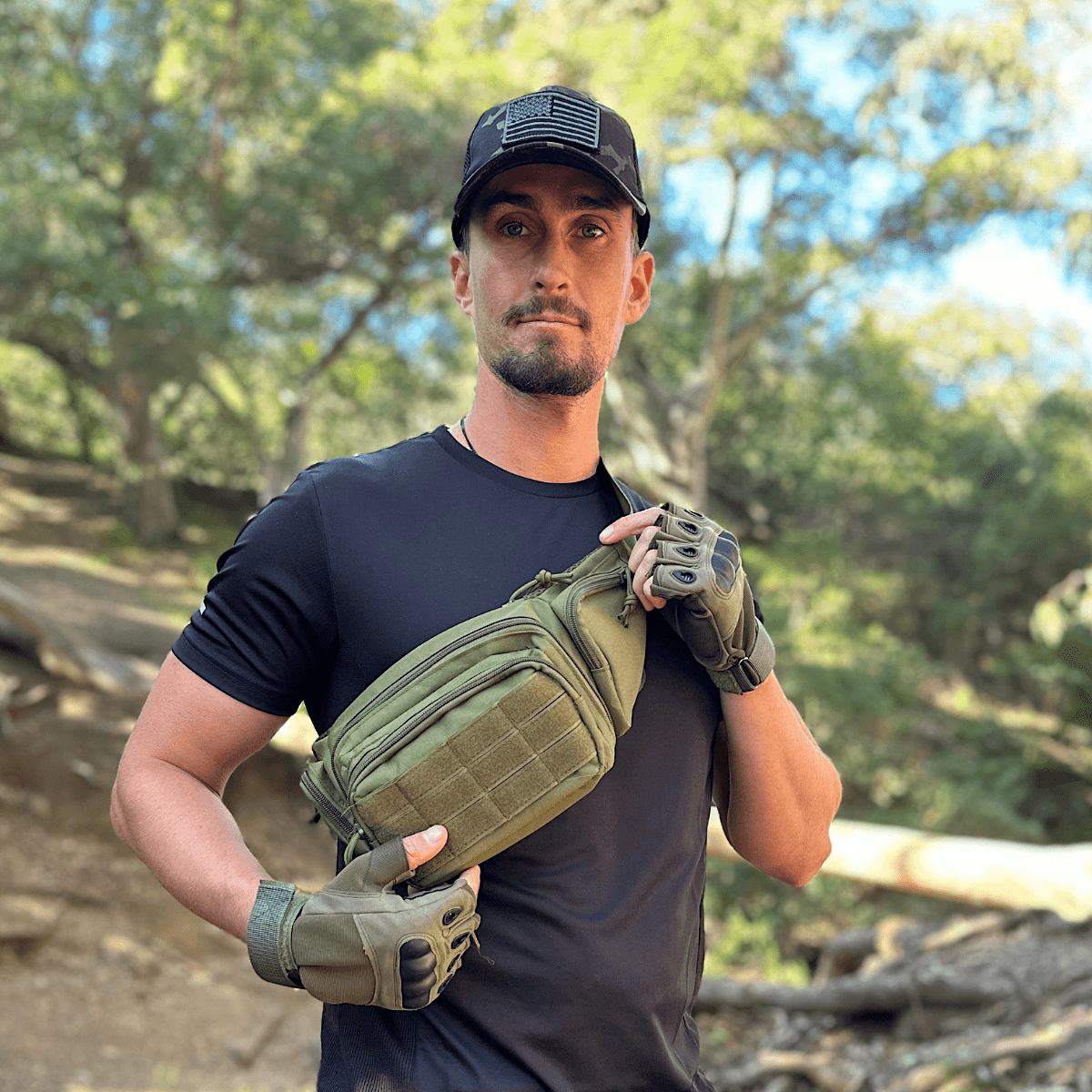 Tactical-Style Patch Hat with Adjustable Strap from Jupiter Gear