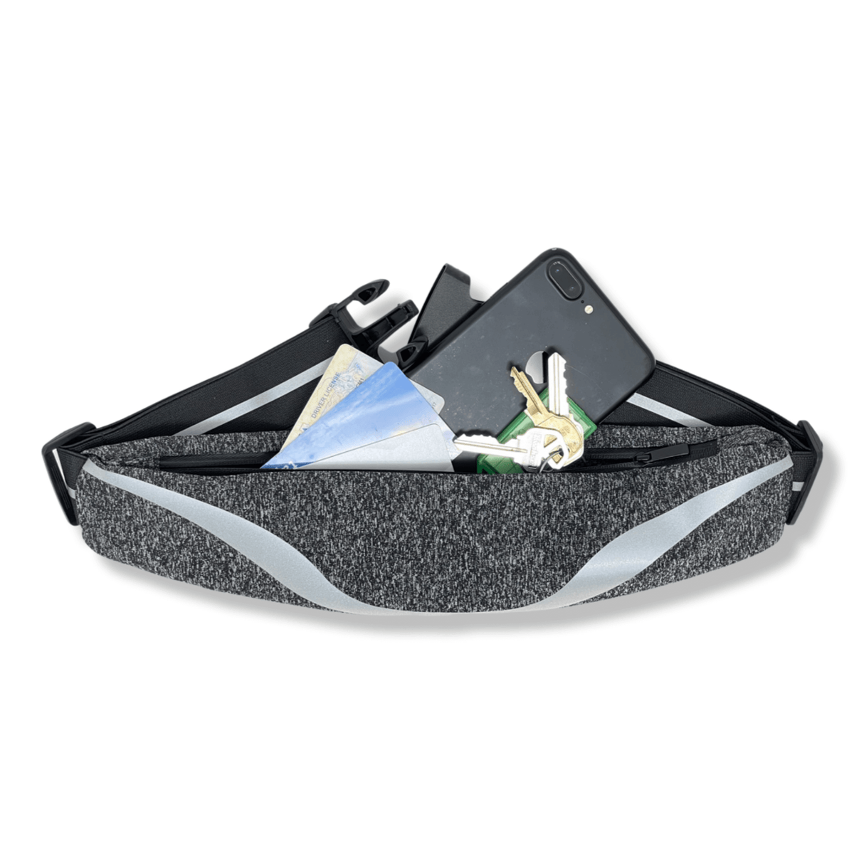 Water-Resistant Sport Waist Pack Running Belt with Reflective Strip from Jupiter Gear