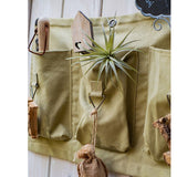 Three-Pocket Green Canvas Organizer for Garden Tools From Rustic Reach