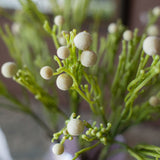 Artificial Berzelia Fruit Stem 24" Tall Faux From Rustic Reach