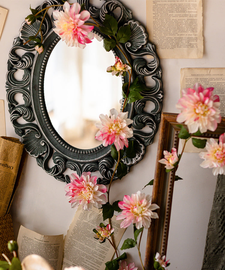Artificial Dahlia Flower Vine 59" Long From Rustic Reach
