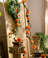 Artificial Dahlia Flower Vine 59" Long From Rustic Reach