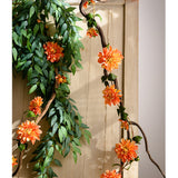 Artificial Dahlia Flower Vine 59" Long From Rustic Reach