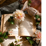 Artificial Dahlia Flower Vine 59" Long From Rustic Reach
