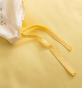 Tache Microfiber Watercolor Tropical Floral Yellow Blue Duvet Cover (JHW-841) from Tache Home Fashion
