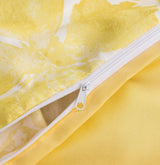 Tache Microfiber Watercolor Tropical Floral Yellow Blue Duvet Cover (JHW-841) from Tache Home Fashion