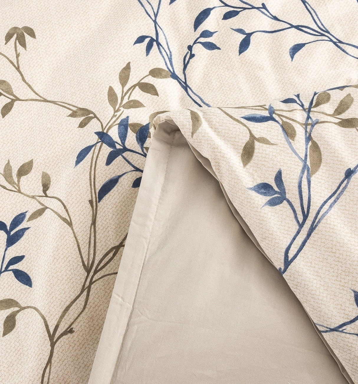 Tache Poplin Cotton Elegant Leaf Vine Cream Beige Duvet Cover (JHW-842) from Tache Home Fashion