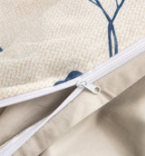 Tache Poplin Cotton Elegant Leaf Vine Cream Beige Duvet Cover (JHW-842) from Tache Home Fashion