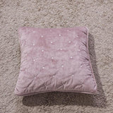Tache Velvet Dreams Purple Mauve Plush Diamond Tufted Cushion Covers / Euro Sham (JHW-853P)
