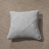 Tache Cotton Light Grey Silver Soothing Pastel Cushion Covers / Euro Sham (JHW-862)