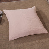 Tache Cotton Stone Washed Soothing Pastel Rustic Blush Pink Cushion Covers / Euro Sham (JHW-863)