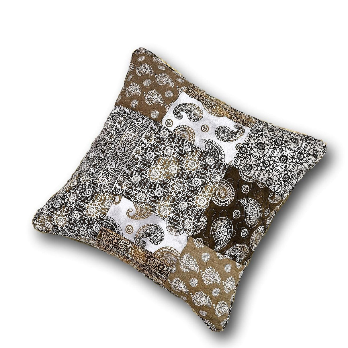 DaDa Bedding Bohemian Patchwork Moroccan Paisley Dreams Euro Pillow Sham Cover, 26" x 26" (JHW885) from DaDalogy Bedding Collection