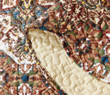 DaDa Bedding Rustic Earthy Cross Motif Folk Ogee Moroccan Scalloped Quilted Bedspread Set (JHW-944) from DaDalogy Bedding Collection